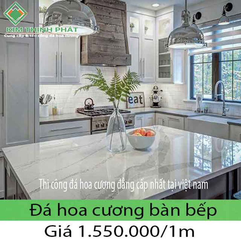 Bếp đá hoa cương thiên nhiên ở đâu giá tốt và uy tín hơn granite